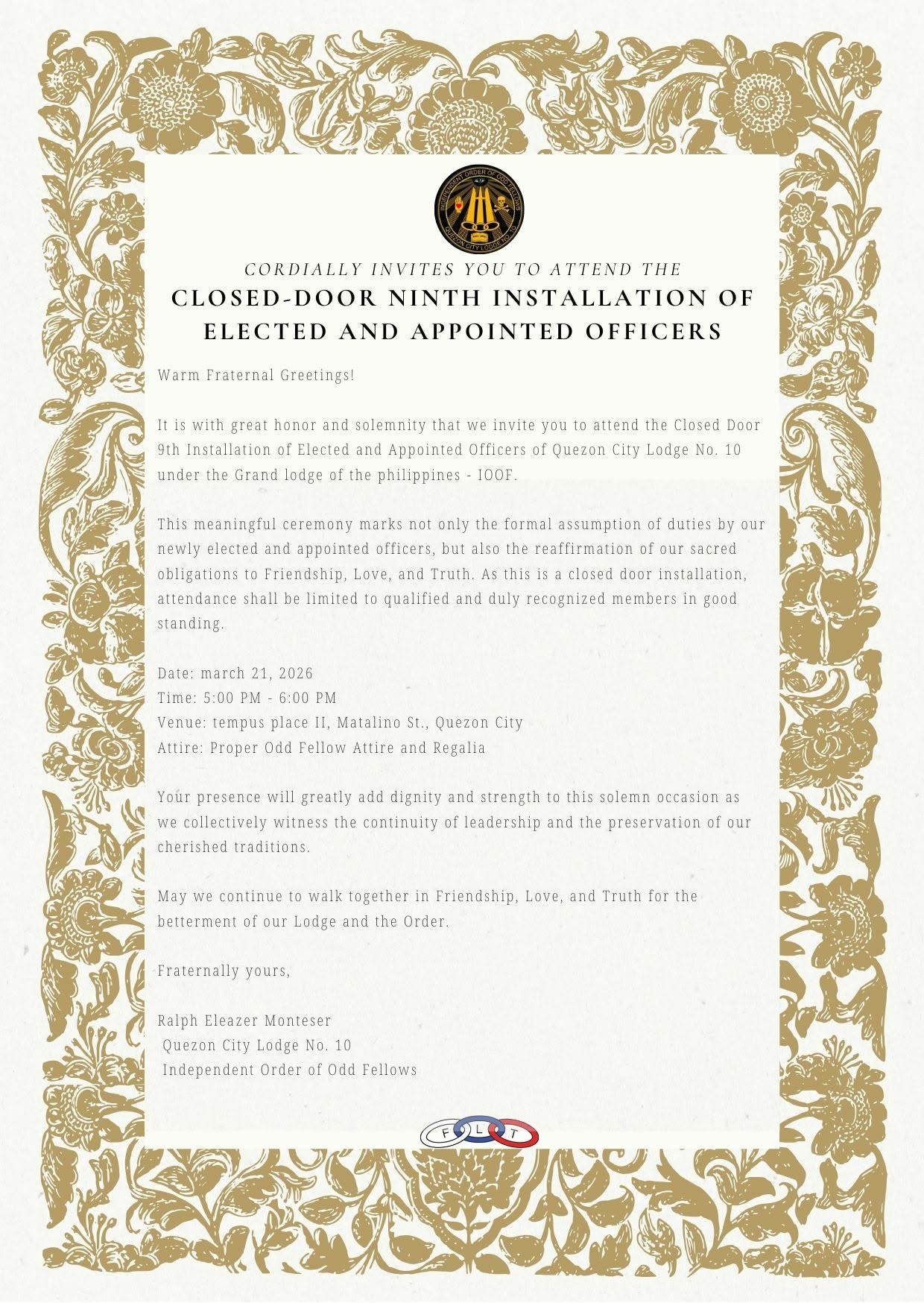 Installation of Officers